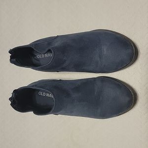 Navy blue booties